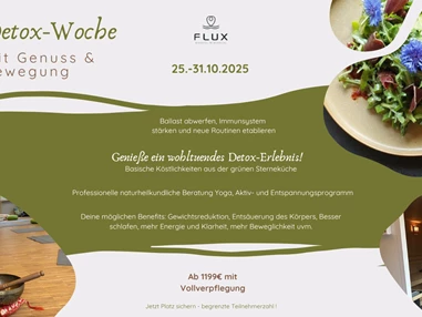 Biohotel: Detox Woche FLUX Biohotel - FLUX Biohotel im Werratal