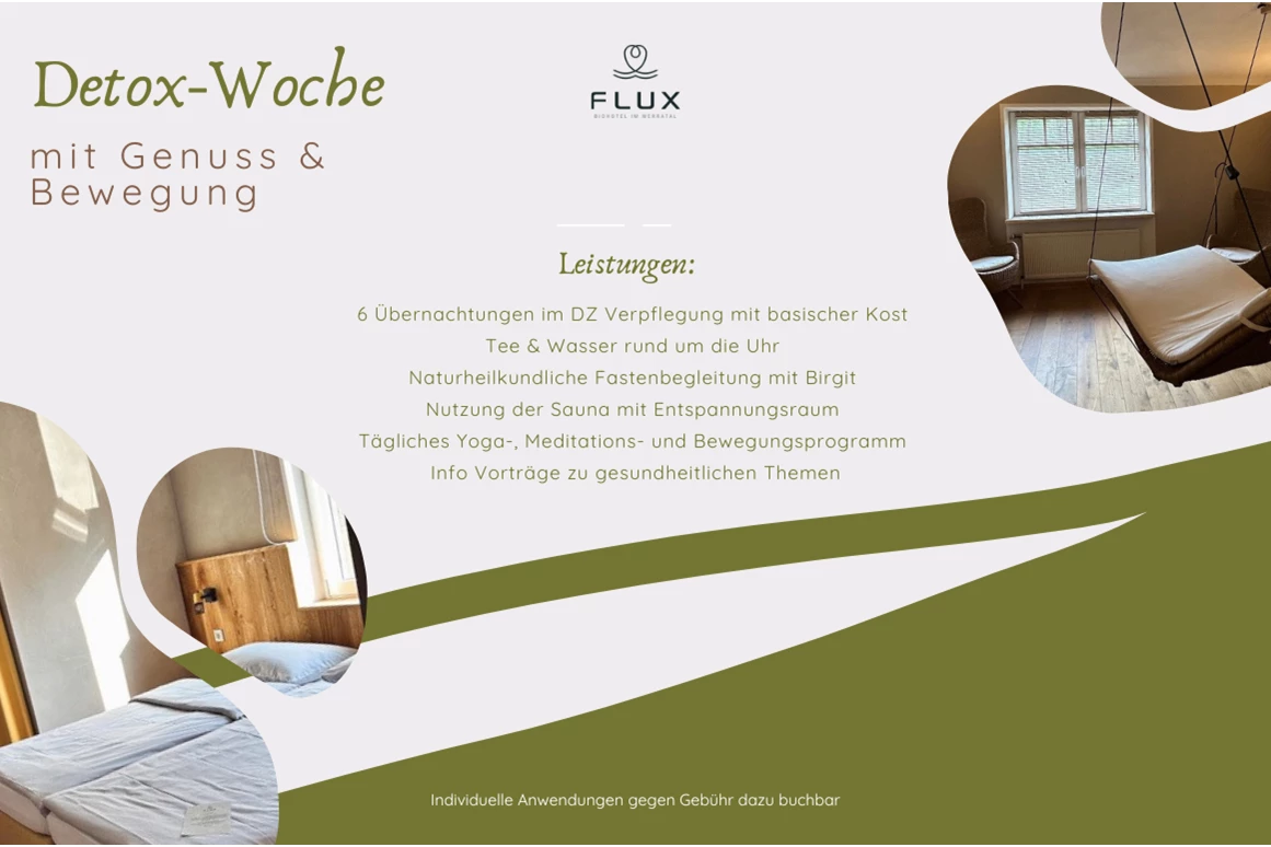 Biohotel: Detox Woche FLUX Biohotel - FLUX Biohotel im Werratal