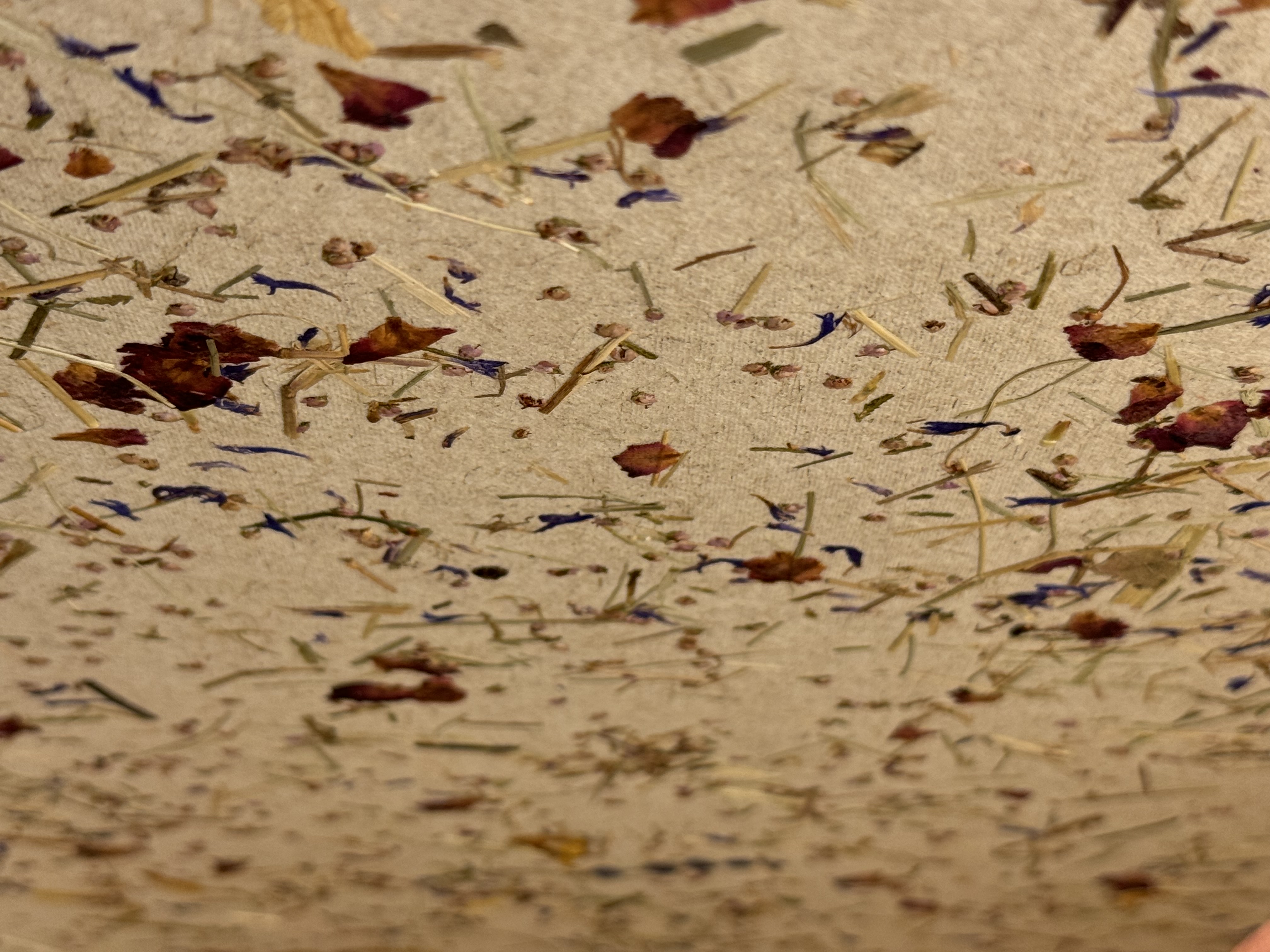 Biohotel: Die Kräuter-und Blütenwände sind aus Kräutern und Blüten der Österreichischen Alpen gepresst und bieten Dir im Schlaf eine herrlich duftende und gesunde Umgebung. - Es würde uns nicht wundern, wenn Du im Traum über Almenwiesen wandelst. - BIO-NATURIDYLL WIESENGRUND