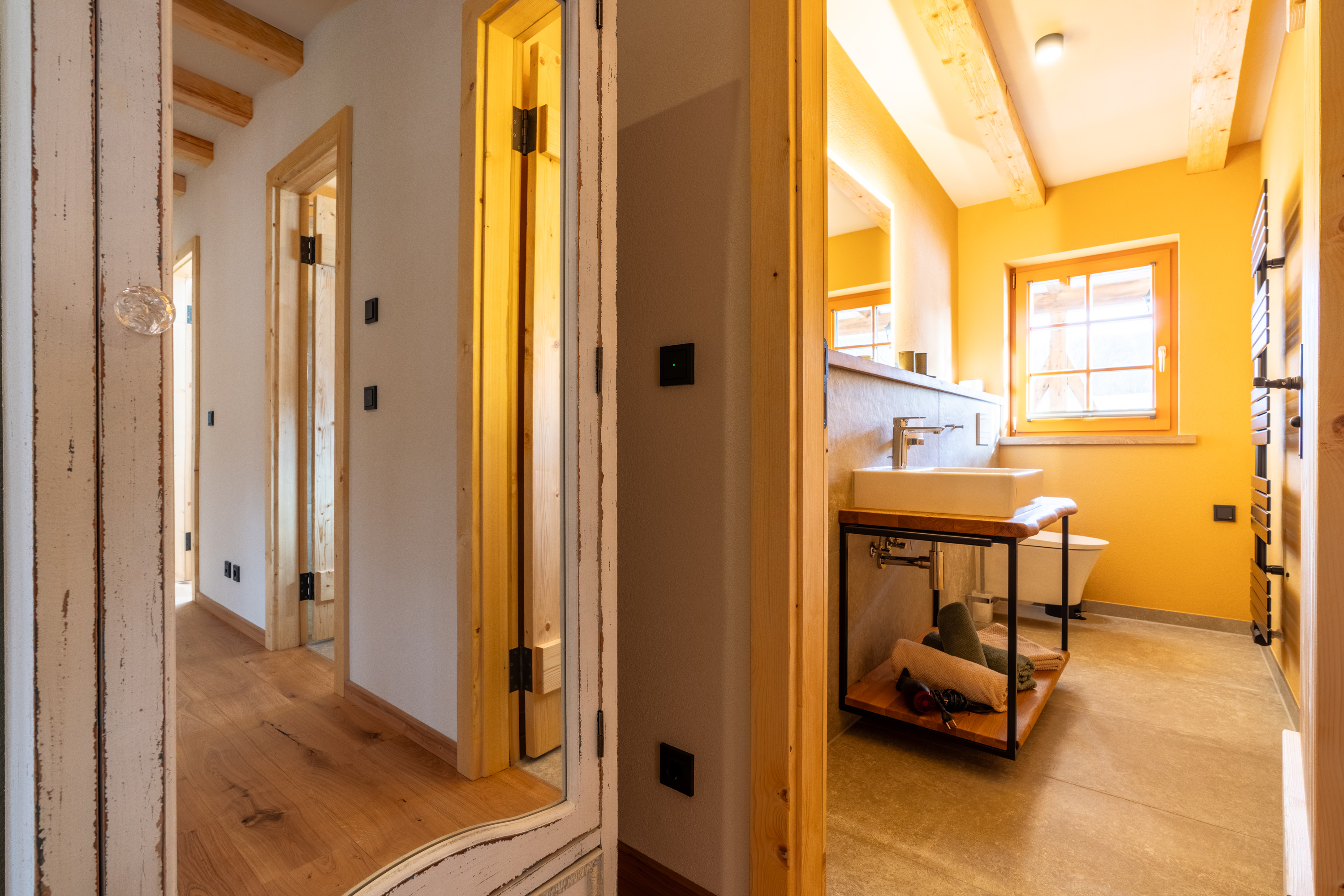 Biohotel: Separates WC in der Kornblume. - BIO-NATURIDYLL WIESENGRUND