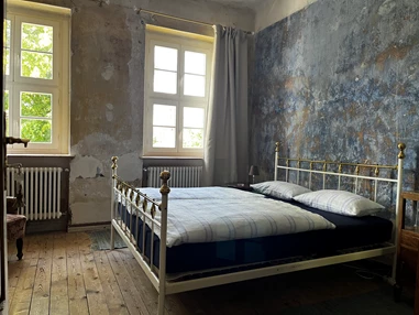 Biohotel: Doppelzimmer Blaues Zimmer - Gut Manderow