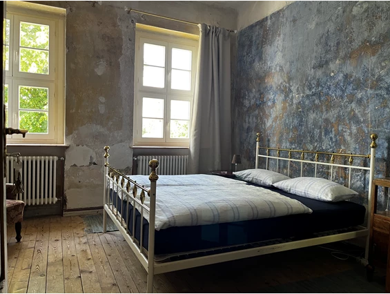 Biohotel: Doppelzimmer Blaues Zimmer - Gut Manderow