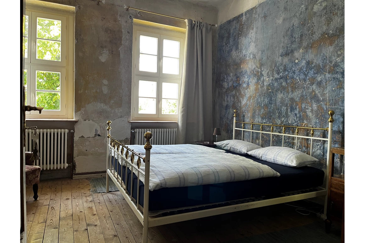 Biohotel: Doppelzimmer Blaues Zimmer - Gut Manderow