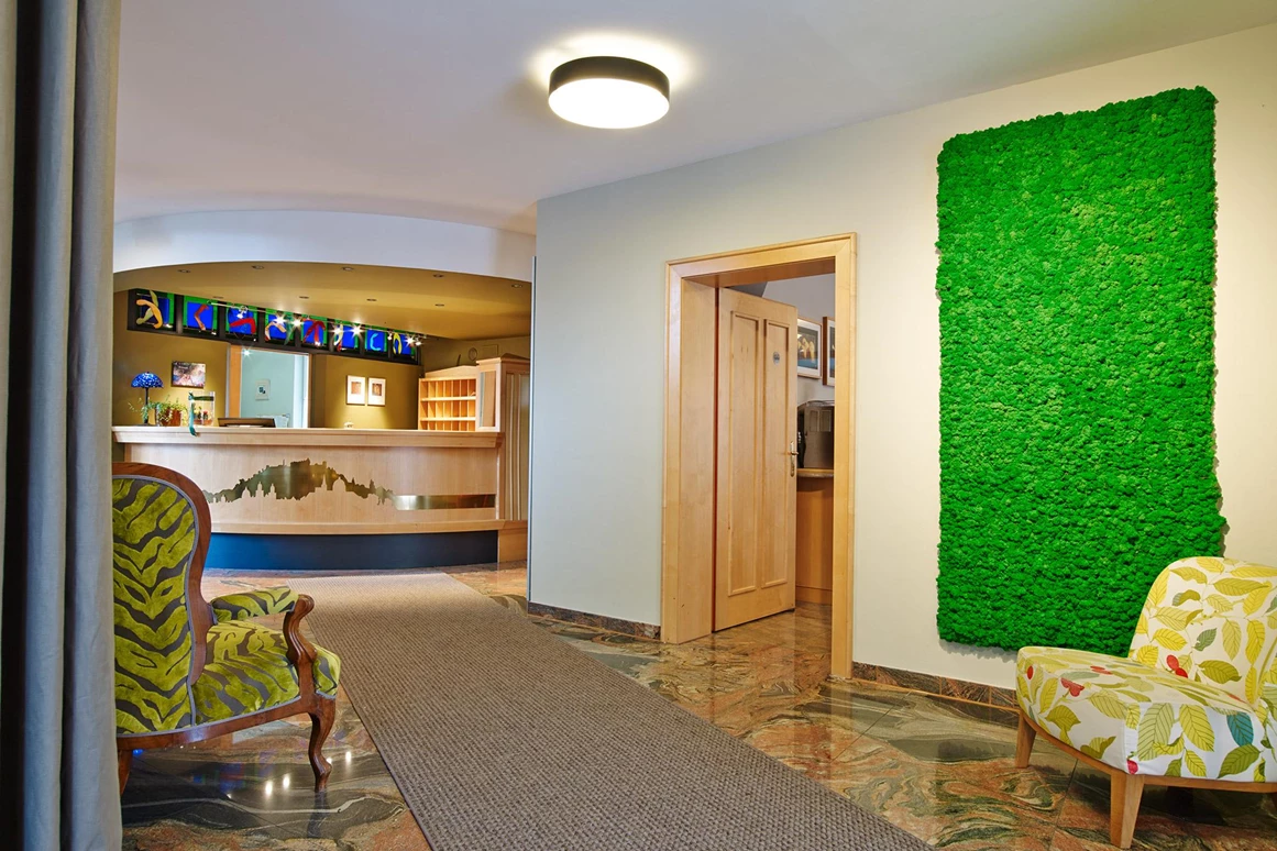 Biohotel: Lobby und Rezeption - Das Grüne Hotel zur Post - 100% BIO