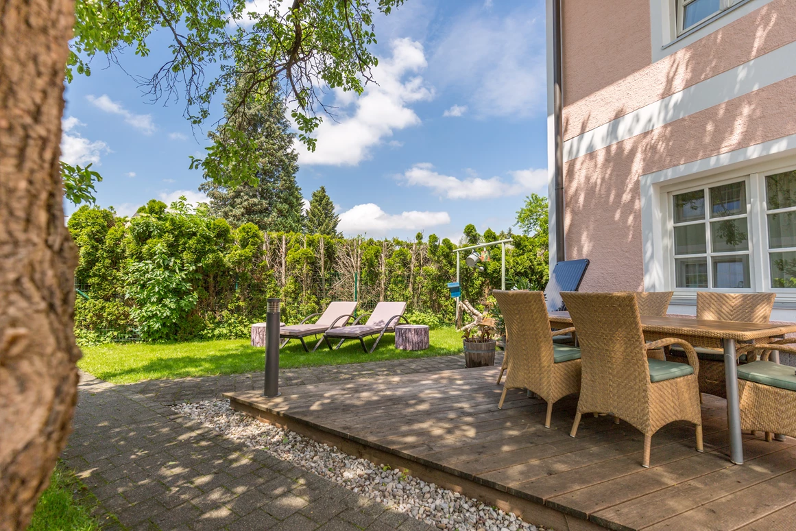 Biohotel: Garten und Terrasse  - Das Grüne Hotel zur Post - 100% BIO