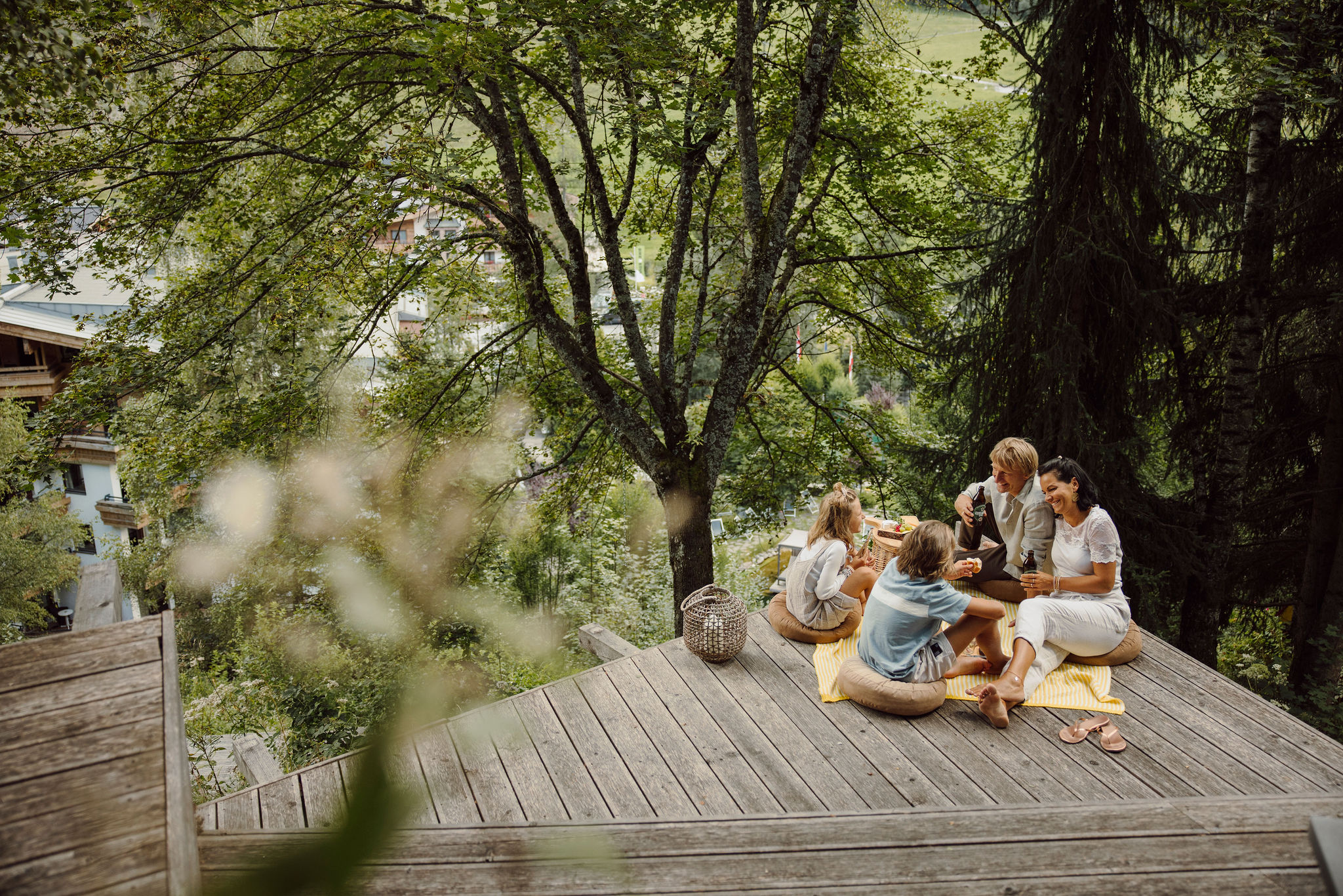 Biohotel: Piciknick im Juchee des Gartens - Familien- & Gartenhotel Theresia****S