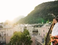 Biohotel: Ausblick von der Dachterrasse des Hotel Auersperg auf Salzburg - Hotel & Villa Auersperg