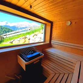Biohotel: Sauna mit Panoramablick - Bio & Reiterhof der Veitenhof