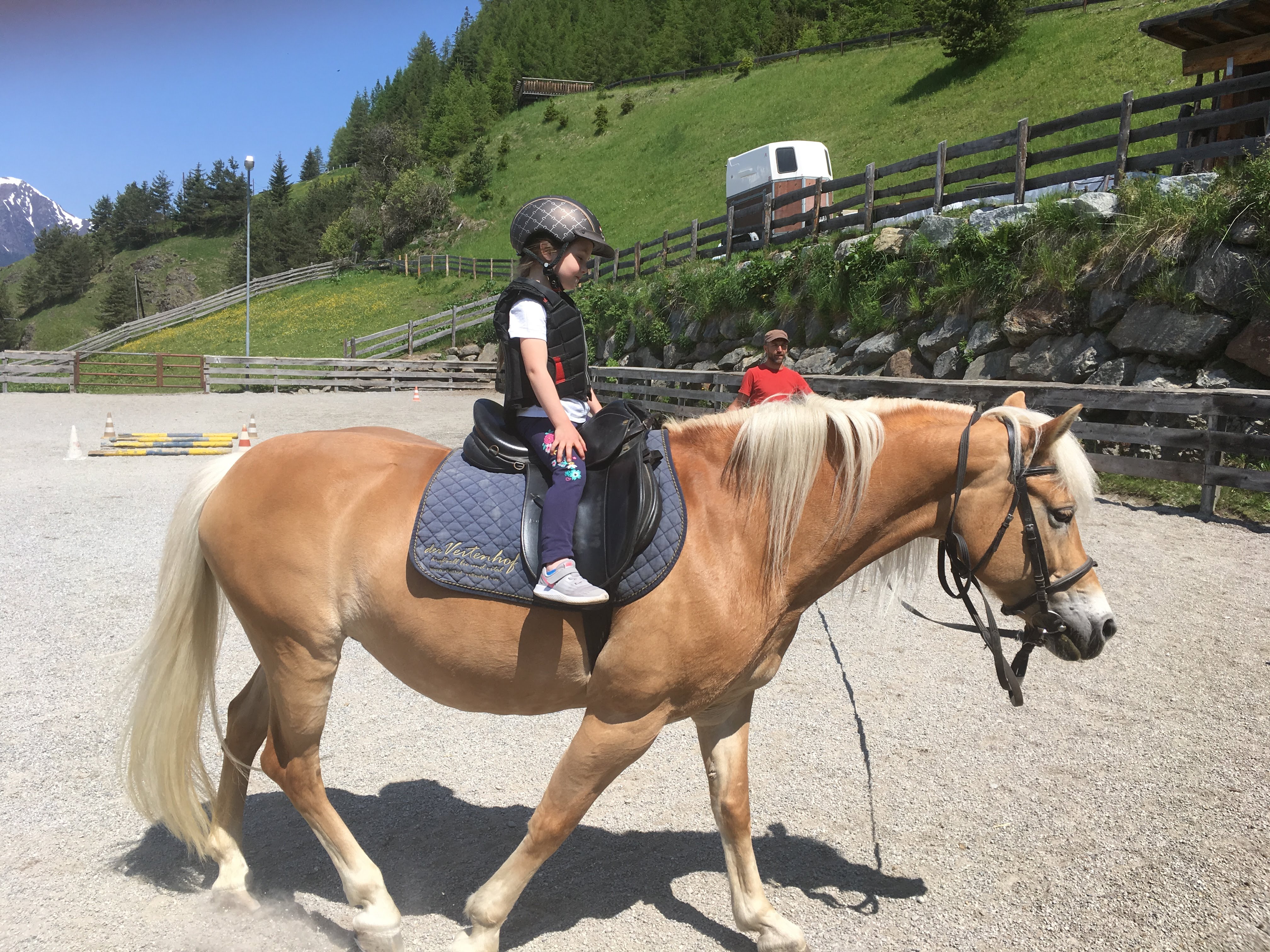 Biohotel: Reitstunde am Reitplatz - im Sommer - Bio & Reiterhof der Veitenhof