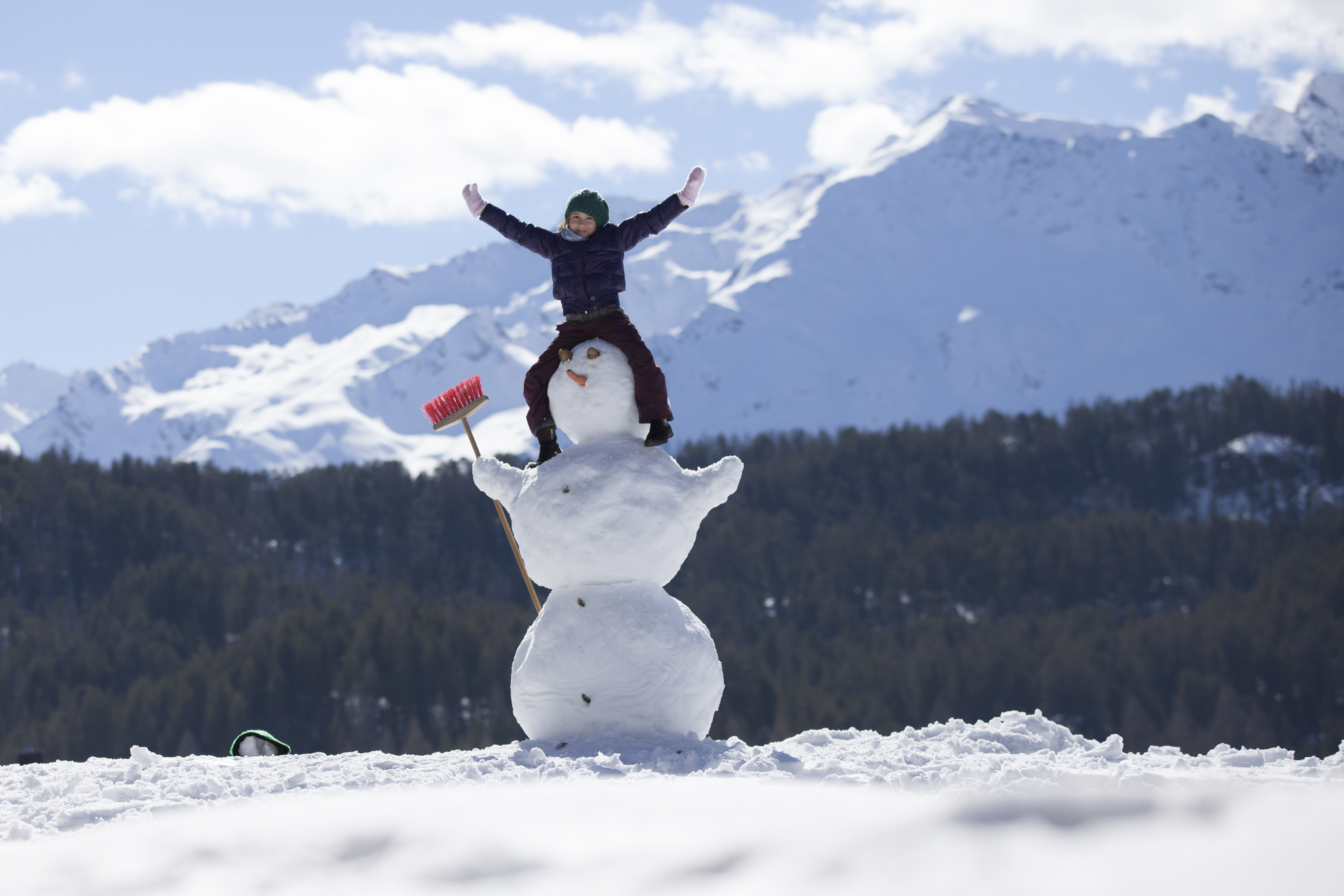 Biohotel: Schneemann bauen  - Bio & Reiterhof der Veitenhof