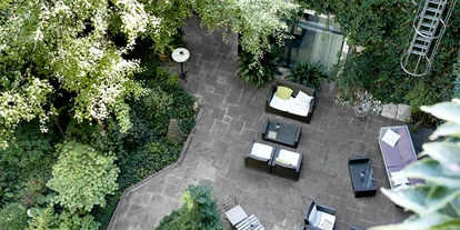 Naturhotel - Donauraum - Garten mit Loungebereich - Boutiquehotel Stadthalle