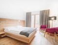 Biohotel: Elegante Zimmer mit natürlichen Lärchenböden - Sun room xl - Vegan Hotel LA VIMEA