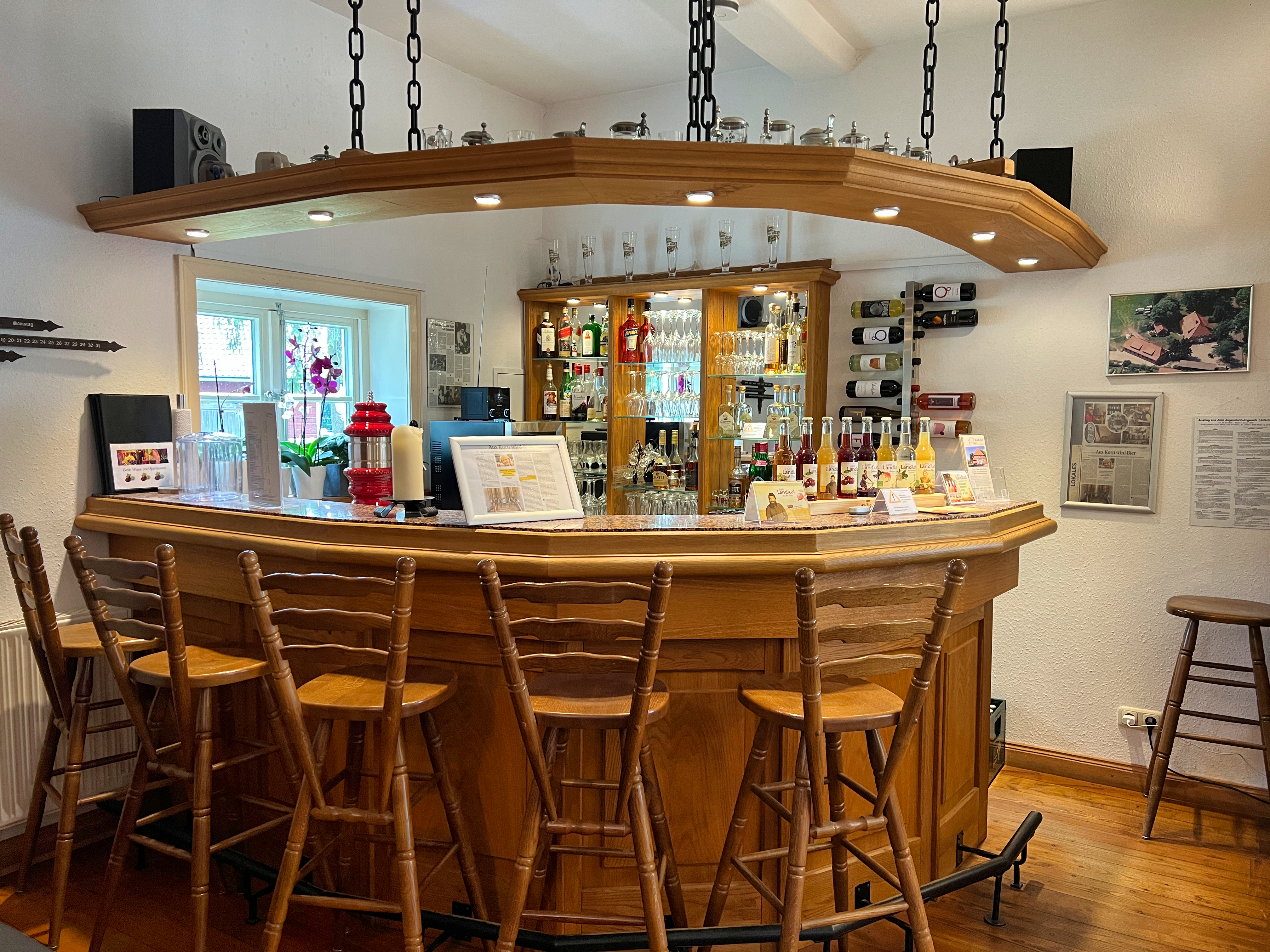 Biohotel: Für gemütliche Abende - die Hausbar im Bio-Hotel TraumzeitHof - Bio-Hotel TraumzeitHof