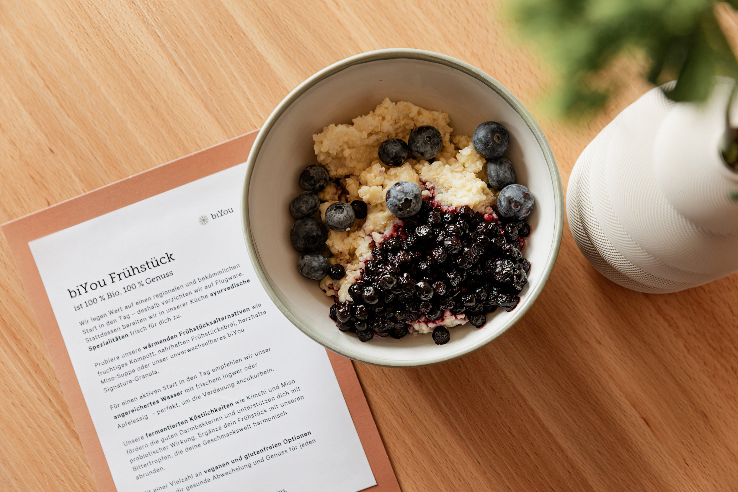 Biohotel: biYou Brei zum Frühstück - Ecoquartier biYou