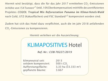 Biohotel Gutshaus Parin Nachweise Zertifikate Klimahotels / Viabono