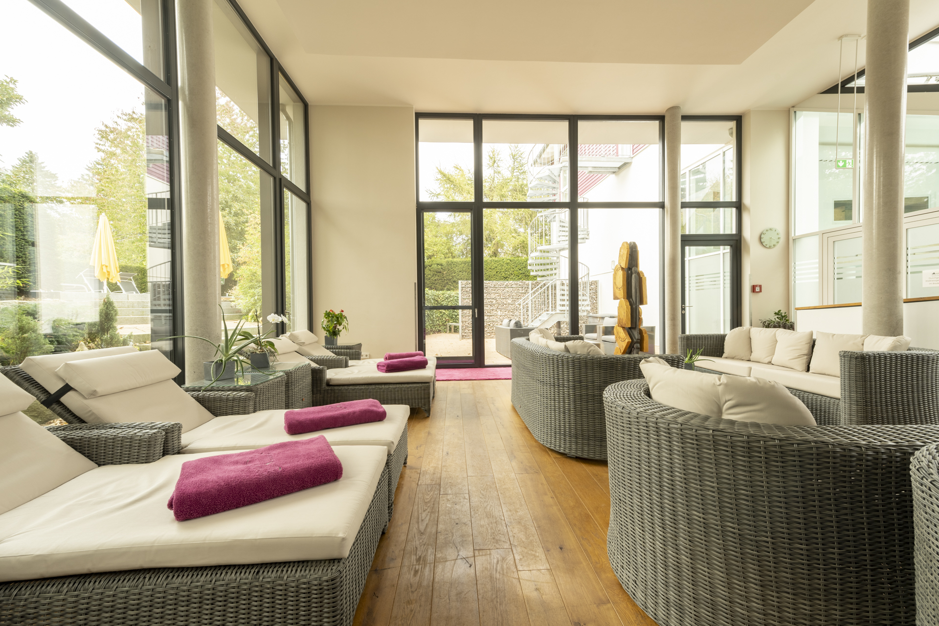 Biohotel: Saunen und Erholungszonen im SPA des Wellnesshotels - Bio- & Wellnesshotel Alpenblick