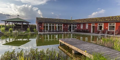Naturhotel - Bio-Küche: Vollwertküche - Mecklenburg-Vorpommern - Saunahaus mit Naturbadeteich - Gutshaus Stellshagen