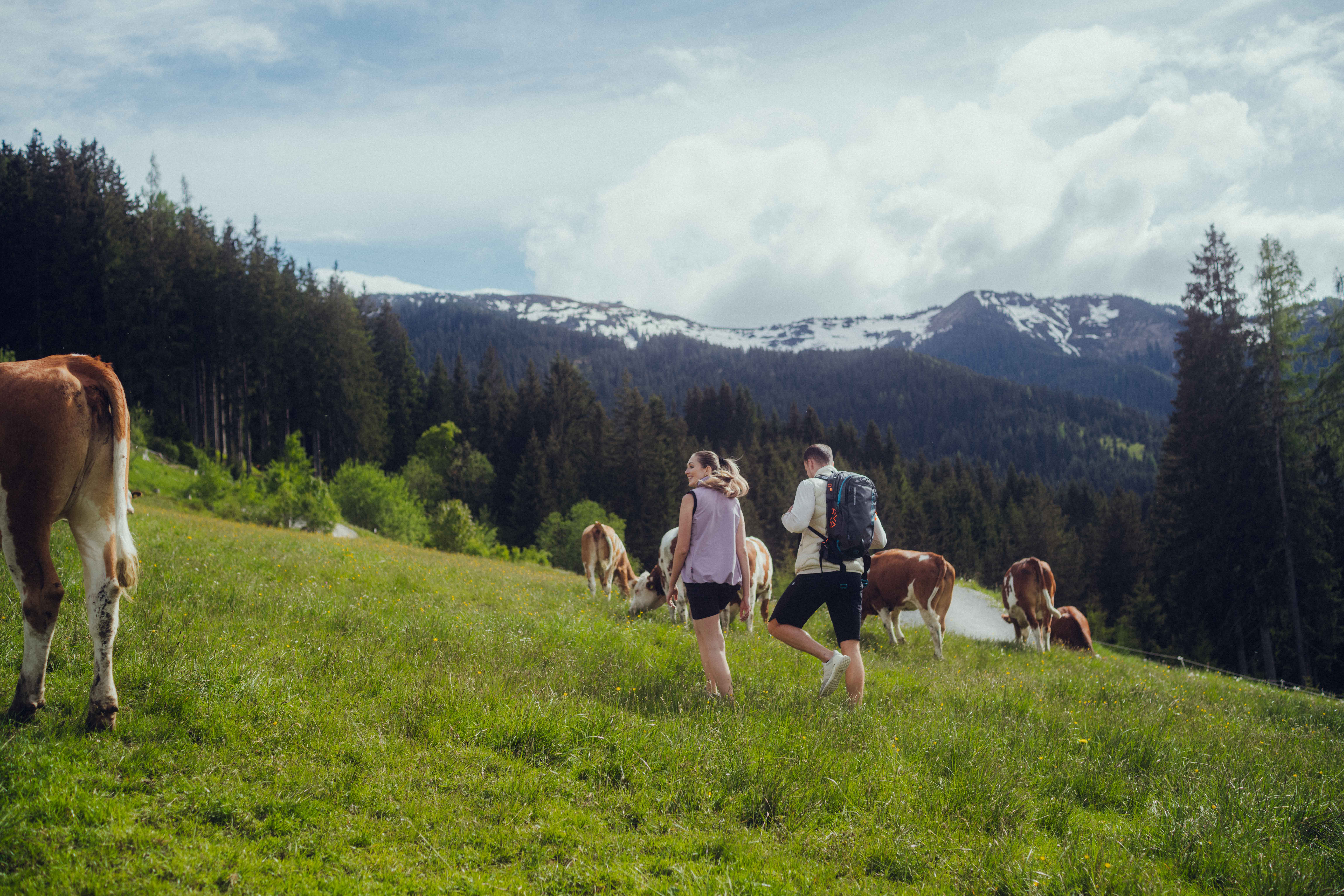 Biohotel: Wanderung in Leogang - Holzhotel Forsthofalm
