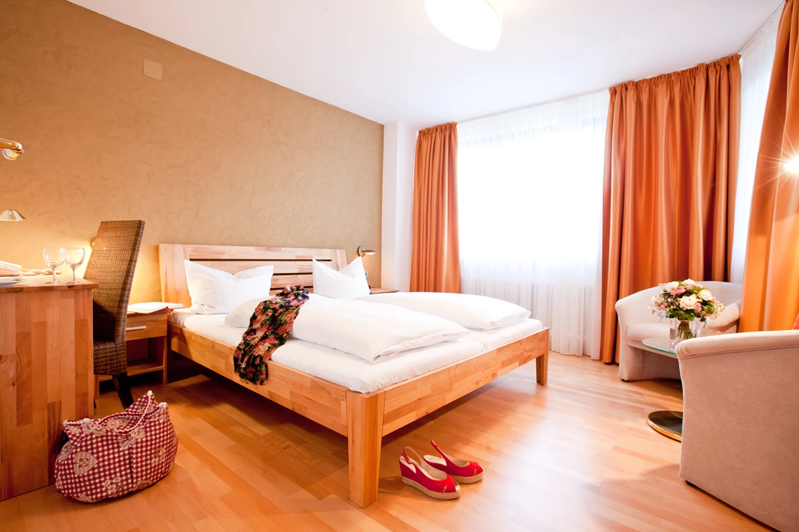 Biohotel: Sonnen-Zimmer des Biohotel Sonne St.Peter - Biohotel Sonne St. Peter