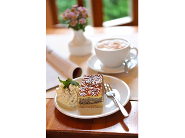 Biohotel: Hausgebackener Kuchen - Biohotel Stiftsgut Wilhelmsglücksbrunn