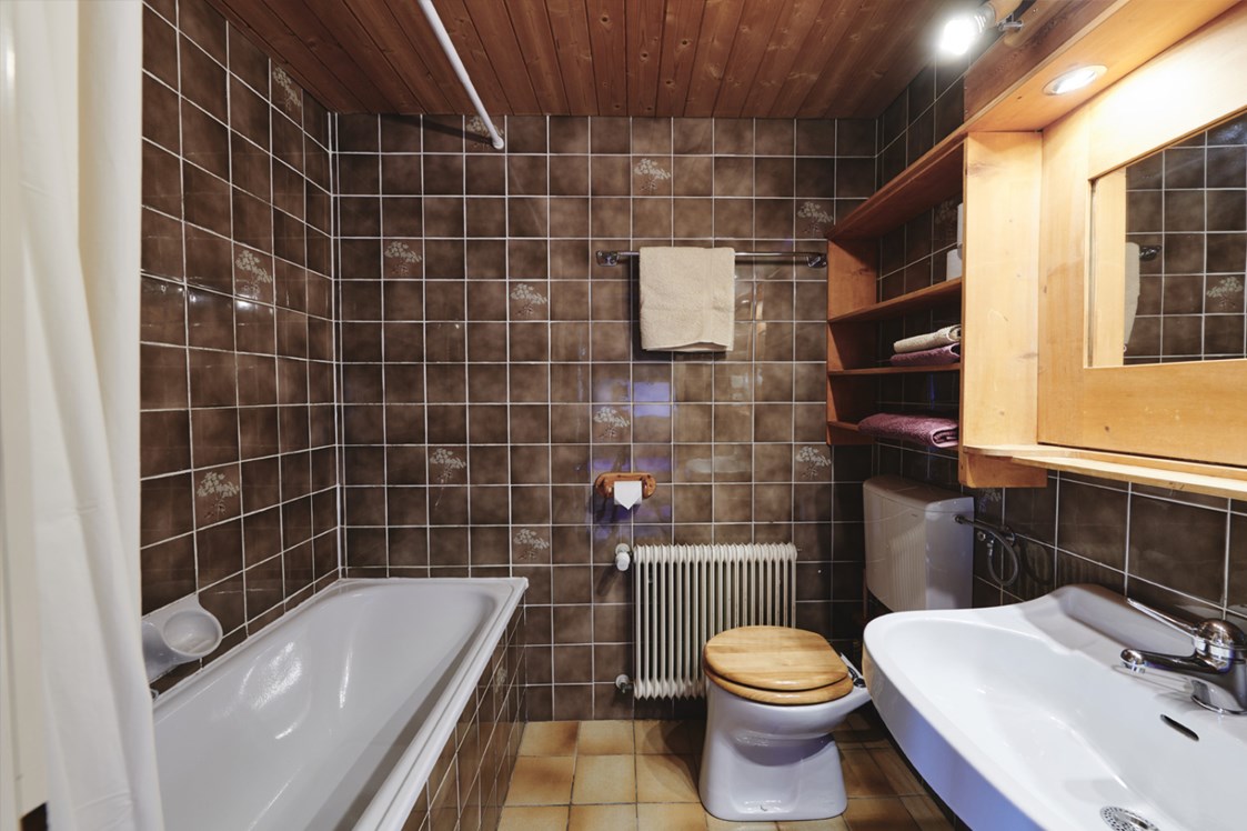Biohotel: Badezimmer im kleinsten Apartment - Naturhaus Lehnwieser