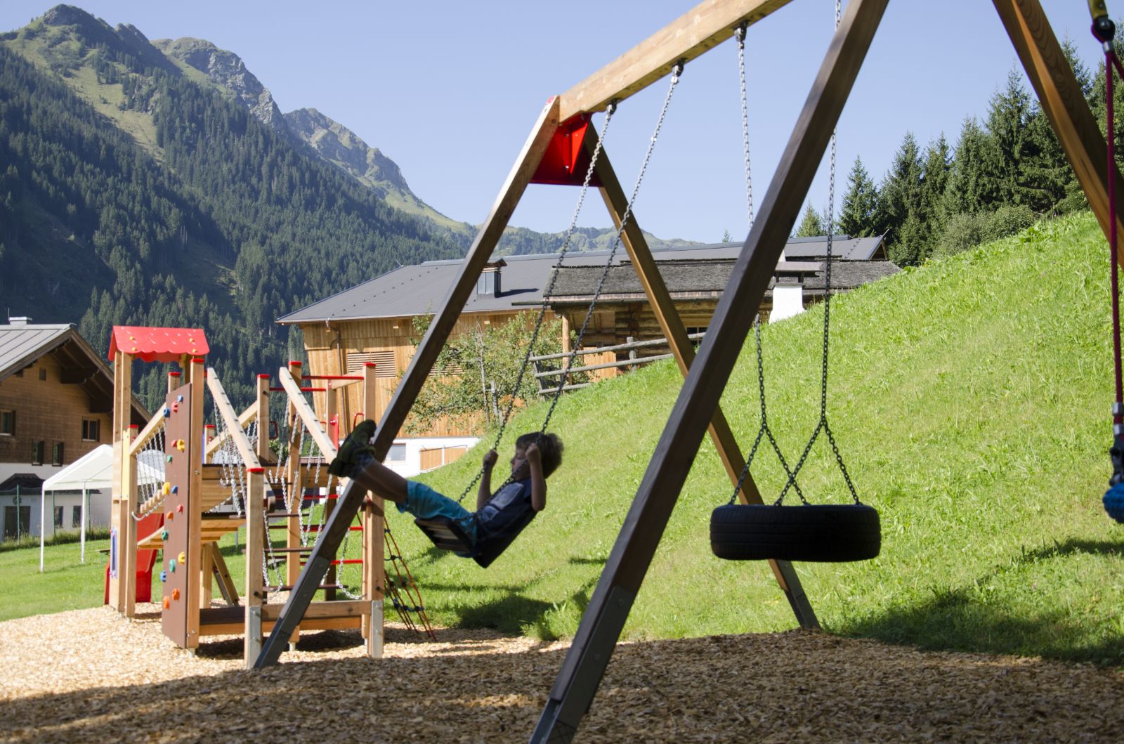 Biohotel: Familienspielplatz - Pension Vorderlengau