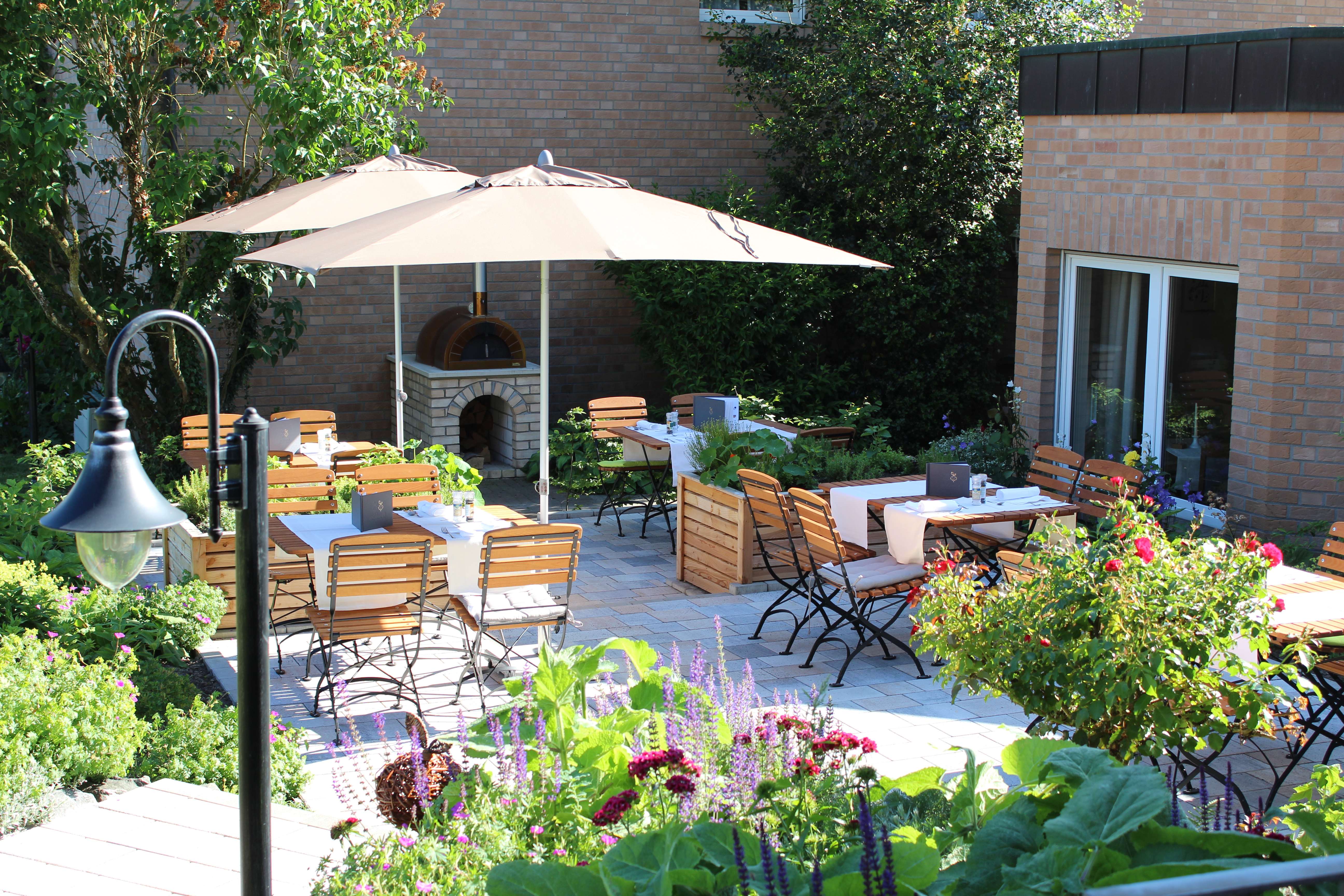 Biohotel: Gartenterrasse - Bio-Hotel Melter