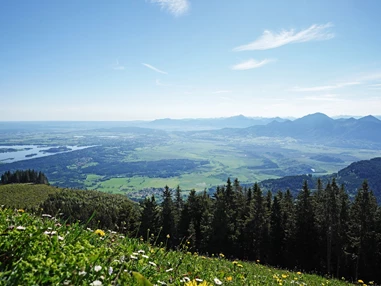 Biohotel: Von der Haustüre auf den Berg. Die Aussicht vom Hörnle lohnt jede Anstrengung. - moor&mehr Bio-Kurhotel