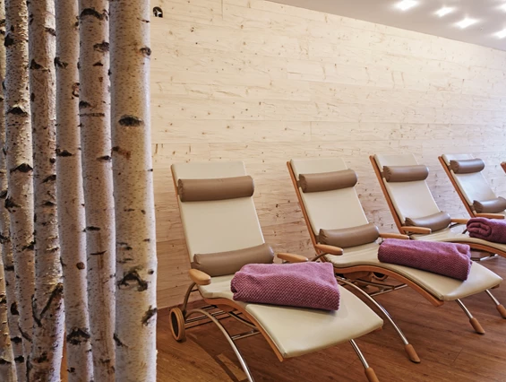 Biohotel: Der Duft von frischem Holz erwartet Sie unserem neu renovierten Ruhebereich. - moor&mehr Bio-Kurhotel