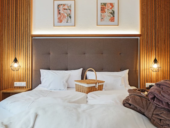 Biohotel: Unser gemütliches Panorama-Doppelzimmer Wildrose lädt zum Verweilen ein.  - moor&mehr Bio-Kurhotel
