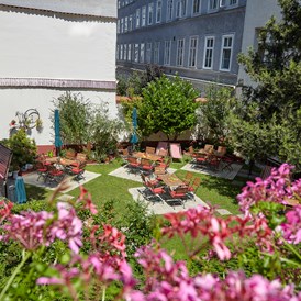 Biohotel: Garten im Innenhof des Hotel Praterstern - Hotel Praterstern