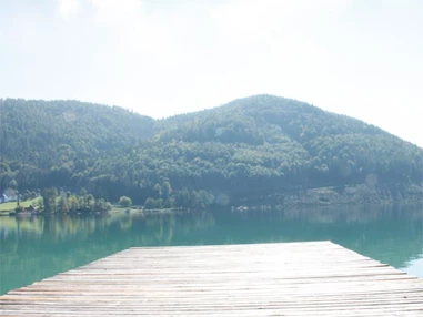 Biohotel: Blick auf den Klopeiner See - Loving Hut am Klopeiner See