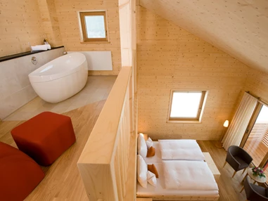 Biohotel: Mattlihüs Galerie Suite Holz100 - Biohotel Mattlihüs in Oberjoch