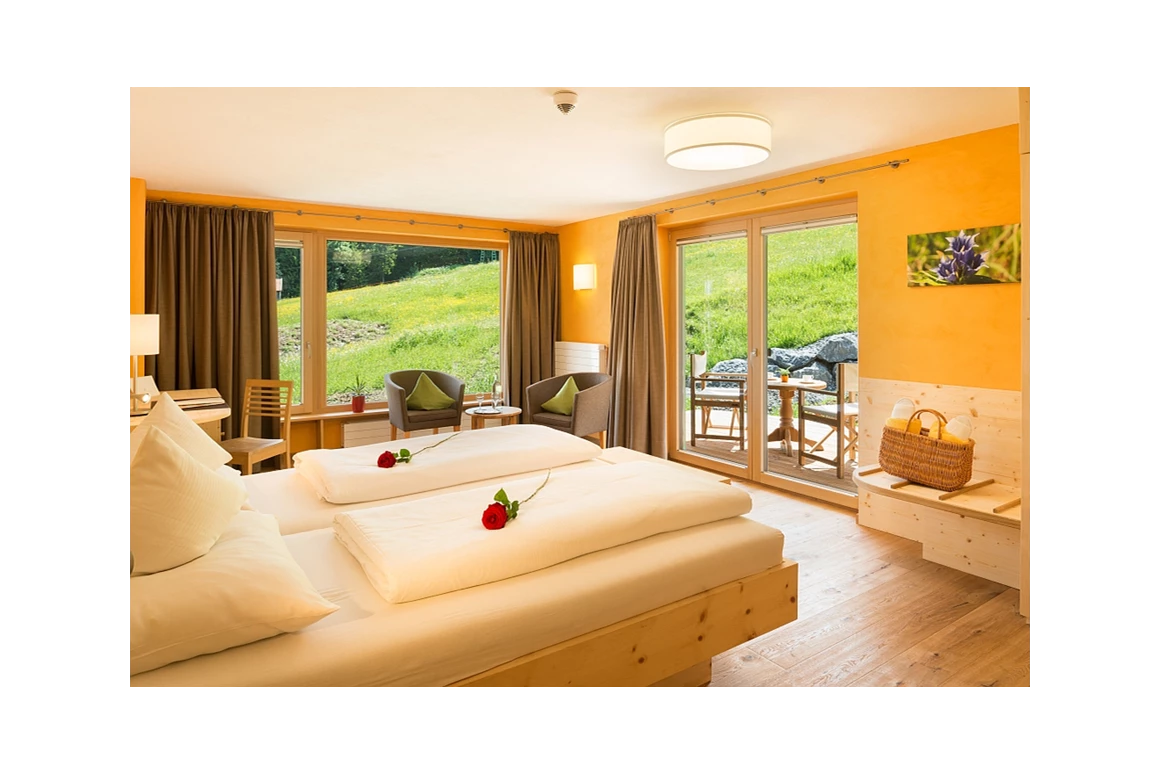 Biohotel: Mattlihüs Gartensuite Zirbe & Lehm - Biohotel Mattlihüs in Oberjoch